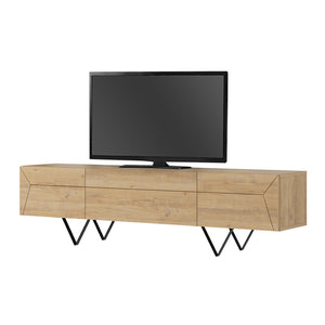 Έπιπλο τηλεόρασης Jacomen  χρώμα sapphire oak 160x35x43εκ.