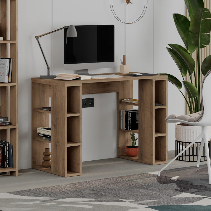 Γραφείο εργασίας Colmar  χρώμα ανοιχτό καρυδί 106x50x75εκ. - Pakobazaar