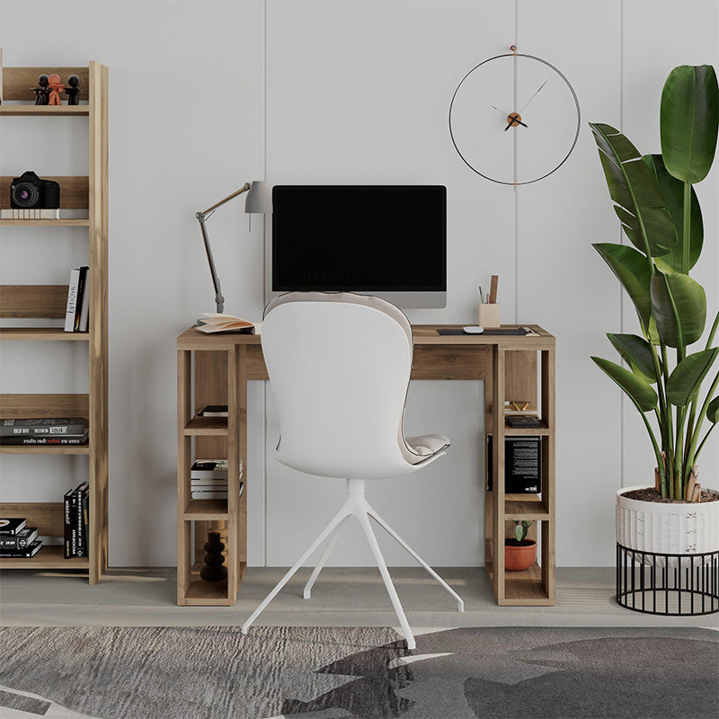 Γραφείο εργασίας Colmar  χρώμα ανοιχτό καρυδί 106x50x75εκ. - Pakobazaar