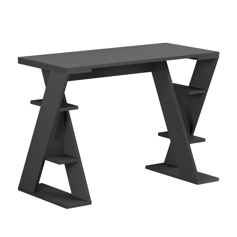 Γραφείο εργασίας Papillon  χρώμα ανθρακί 106x50x75εκ - Pakobazaar