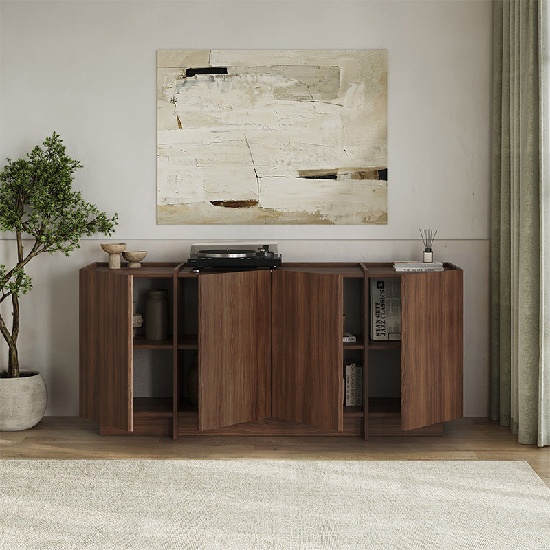 Μπουφές Dorma  χρώμα καρυδί milano 180x45x80,2εκ.