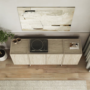 Μπουφές Dorma  χρώμα travertine 180x45x80,2εκ. - Pakobazaar