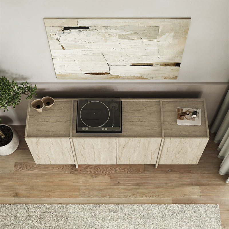 Μπουφές Dorma  χρώμα travertine 180x45x80,2εκ.