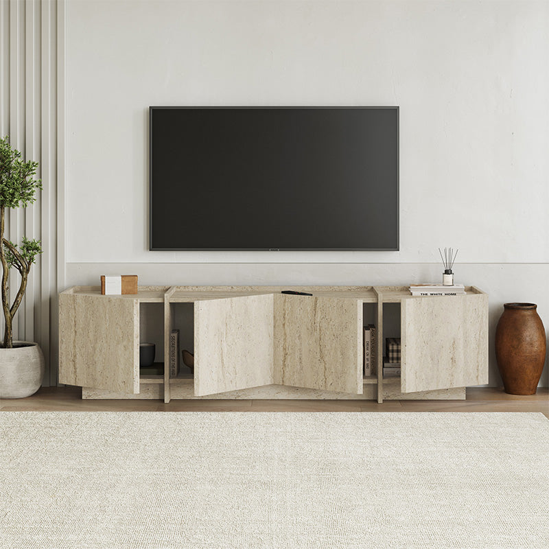 Έπιπλο τηλεόρασης Lowen  χρώμα travertine 180x35x46,2εκ.