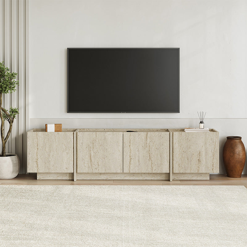 Έπιπλο τηλεόρασης Lowen  χρώμα travertine 180x35x46,2εκ.