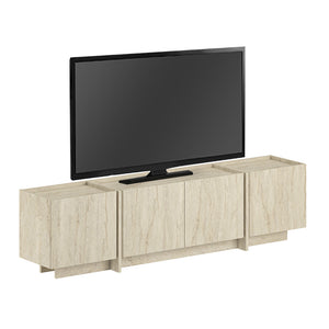 Έπιπλο τηλεόρασης Lowen  χρώμα travertine 180x35x46,2εκ. - Pakobazaar