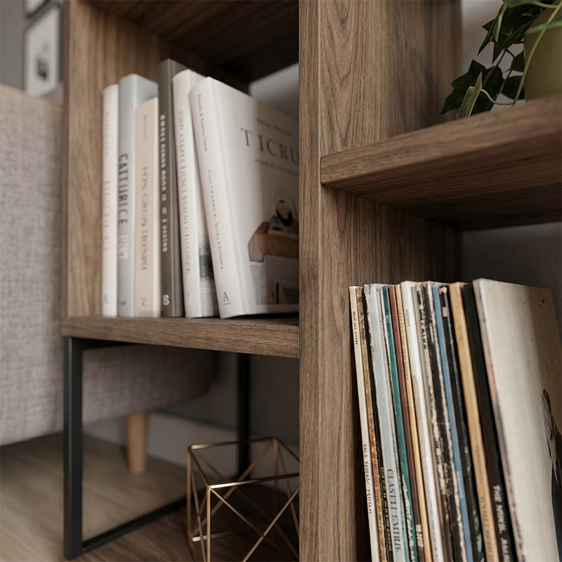 Βιβλιοθήκη Bolton  χρώμα ανοιχτό καρυδί 62x22x62εκ. - Pakobazaar