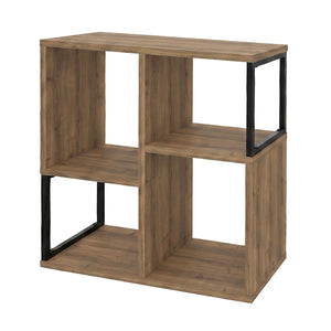 Βιβλιοθήκη Bolton  χρώμα ανοιχτό καρυδί 62x22x62εκ. - Pakobazaar