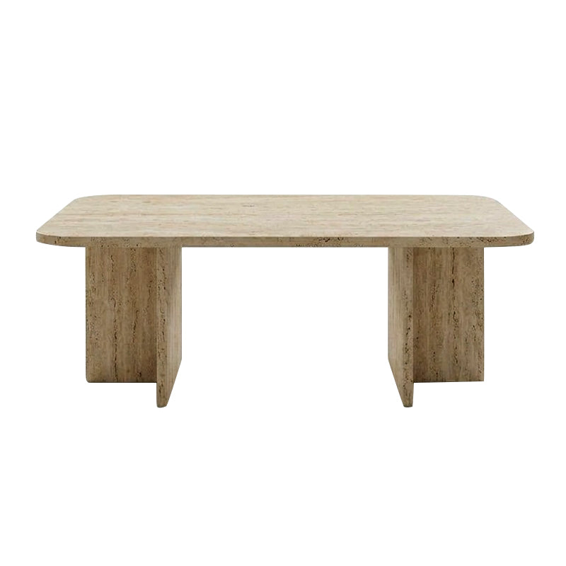 Τραπεζάκι σαλονιού Hillary  χρώμα travertine 100x60x41,8εκ. - Pakobazaar