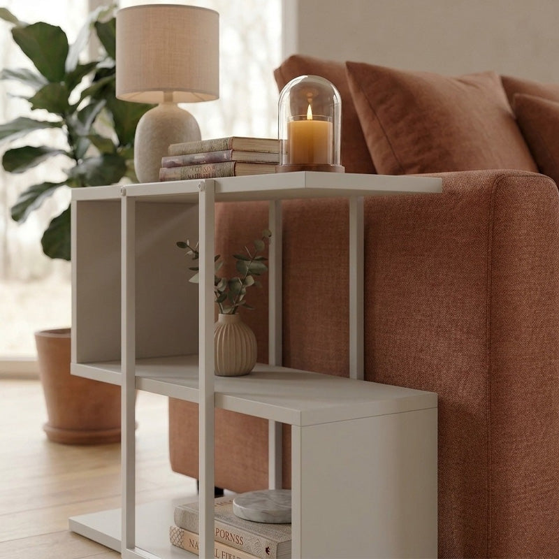 Τραπεζάκι βοηθητικό Homia  χρώμα sandstone 56x25x56,5εκ. - Pakobazaar