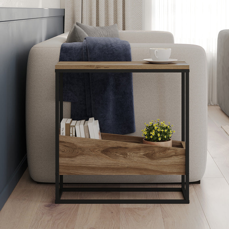 Τραπεζάκι βοηθητικό Lido  χρώμα καρυδί Ud 60x22x62εκ. - Pakobazaar