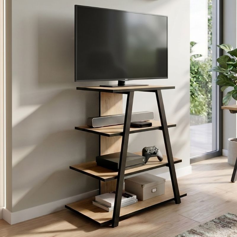 Έπιπλο τηλεόρασης Lyno  χρώμα sapphire oak 70,4x54x80εκ. - Pakobazaar