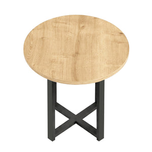 Τραπεζάκι βοηθητικό Mesa  χρώμα sapphire oak Ø45x50εκ. - Pakobazaar