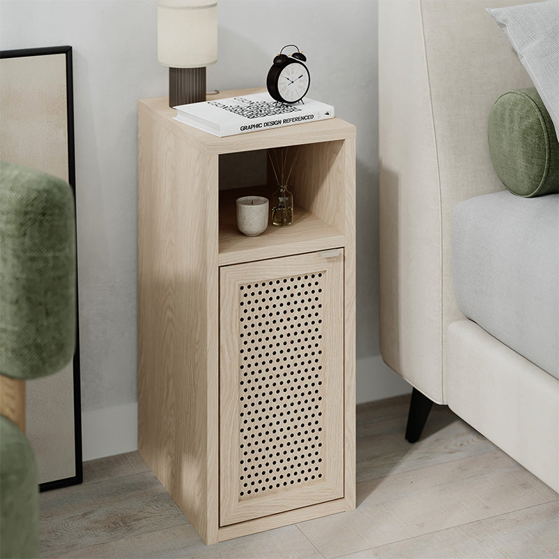 Κομοδίνο Inca  χρώμα light oak 25,2x32x60εκ. - Pakobazaar