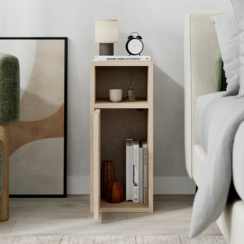 Κομοδίνο Inca  χρώμα light oak 25,2x32x60εκ. - Pakobazaar