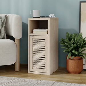 Κομοδίνο Inca  χρώμα light oak 25,2x32x60εκ. - Pakobazaar