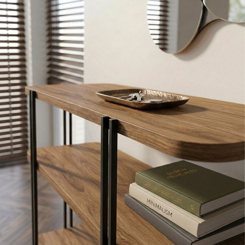 Κονσόλα Notus  χρώμα καρυδί Ud 92x34,5x75εκ. - Pakobazaar