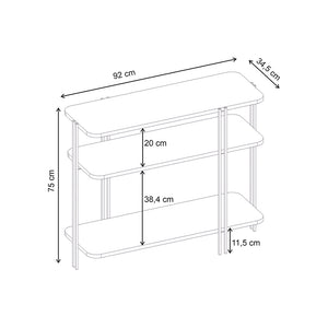 Κονσόλα Notus  χρώμα καρυδί Ud 92x34,5x75εκ. - Pakobazaar