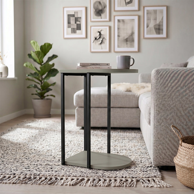 Τραπεζάκι βοηθητικό Roya  χρώμα ash green 41,5x32x56εκ. - Pakobazaar
