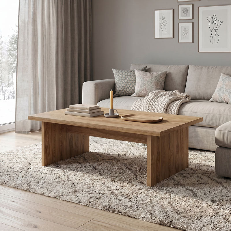 Τραπεζάκι σαλονιού Loana  χρώμα καρυδί Ud 120x70x40εκ. - Pakobazaar