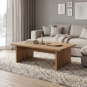 Τραπεζάκι σαλονιού Loana  χρώμα καρυδί Ud 120x70x40εκ. - Pakobazaar