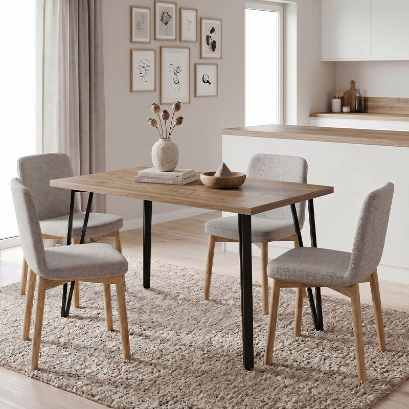 Τραπέζι Xana  χρώμα sepet oak 120x70x77,5εκ. - Pakobazaar