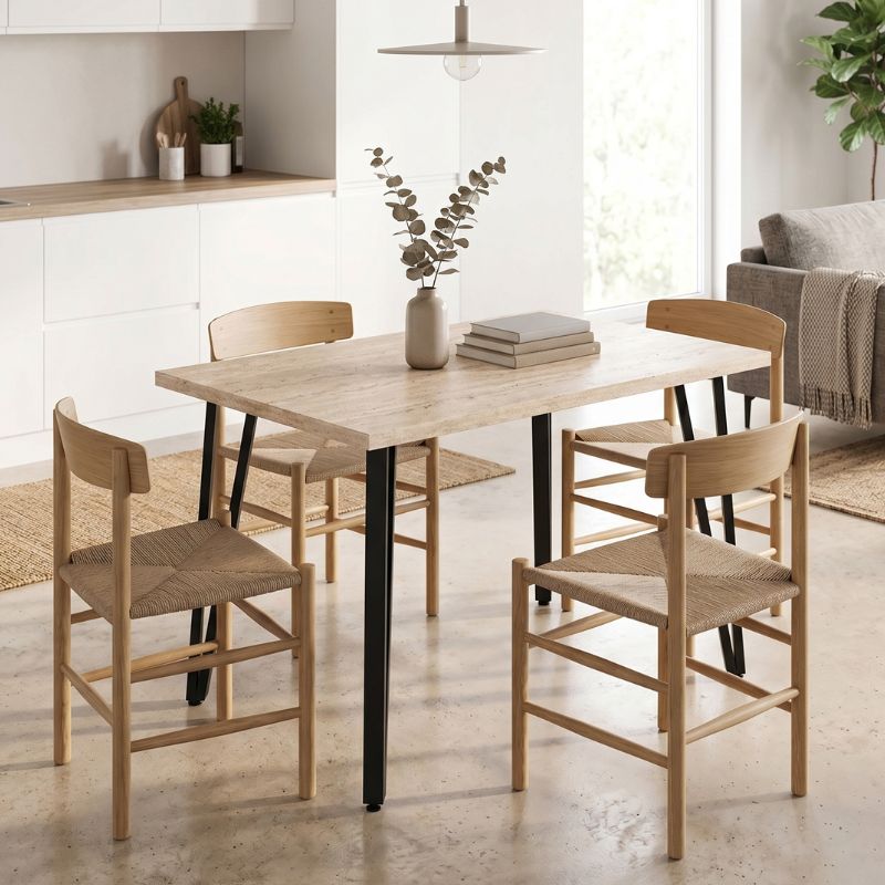 Τραπέζι Xana  χρώμα travertine 120x70x77,5εκ.