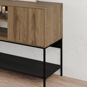 Μπουφές Amira  χρώμα καρυδί Ud - black wood 180x40x80εκ. - Pakobazaar