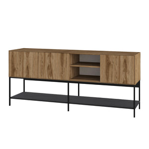 Μπουφές Amira  χρώμα καρυδί Ud - black wood 180x40x80εκ. - Pakobazaar