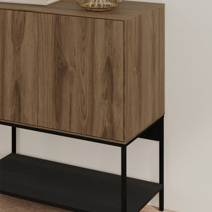 Μπουφές Amira  χρώμα καρυδί Ud - black wood 80x40x90εκ. - Pakobazaar