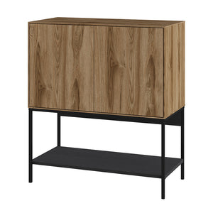 Μπουφές Amira  χρώμα καρυδί Ud - black wood 80x40x90εκ. - Pakobazaar