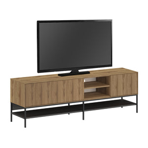 Έπιπλο τηλεόρασης Amira  χρώμα καρυδί Ud - black wood 180x35x55εκ. - Pakobazaar