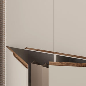Μπουφές Arch  χρώμα sandstone 98x40x120,5εκ. - Pakobazaar