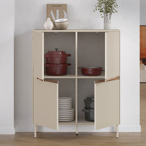 Μπουφές Arch  χρώμα sandstone 98x40x120,5εκ. - Pakobazaar