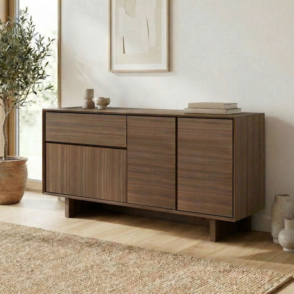 Μπουφές Capri  χρώμα καρυδί milano 146x45x76,5εκ. - Pakobazaar