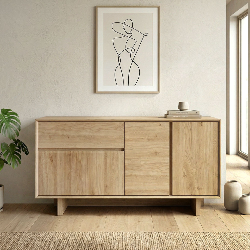 Μπουφές Capri  χρώμα sapphire oak 146x45x76,5εκ. - Pakobazaar