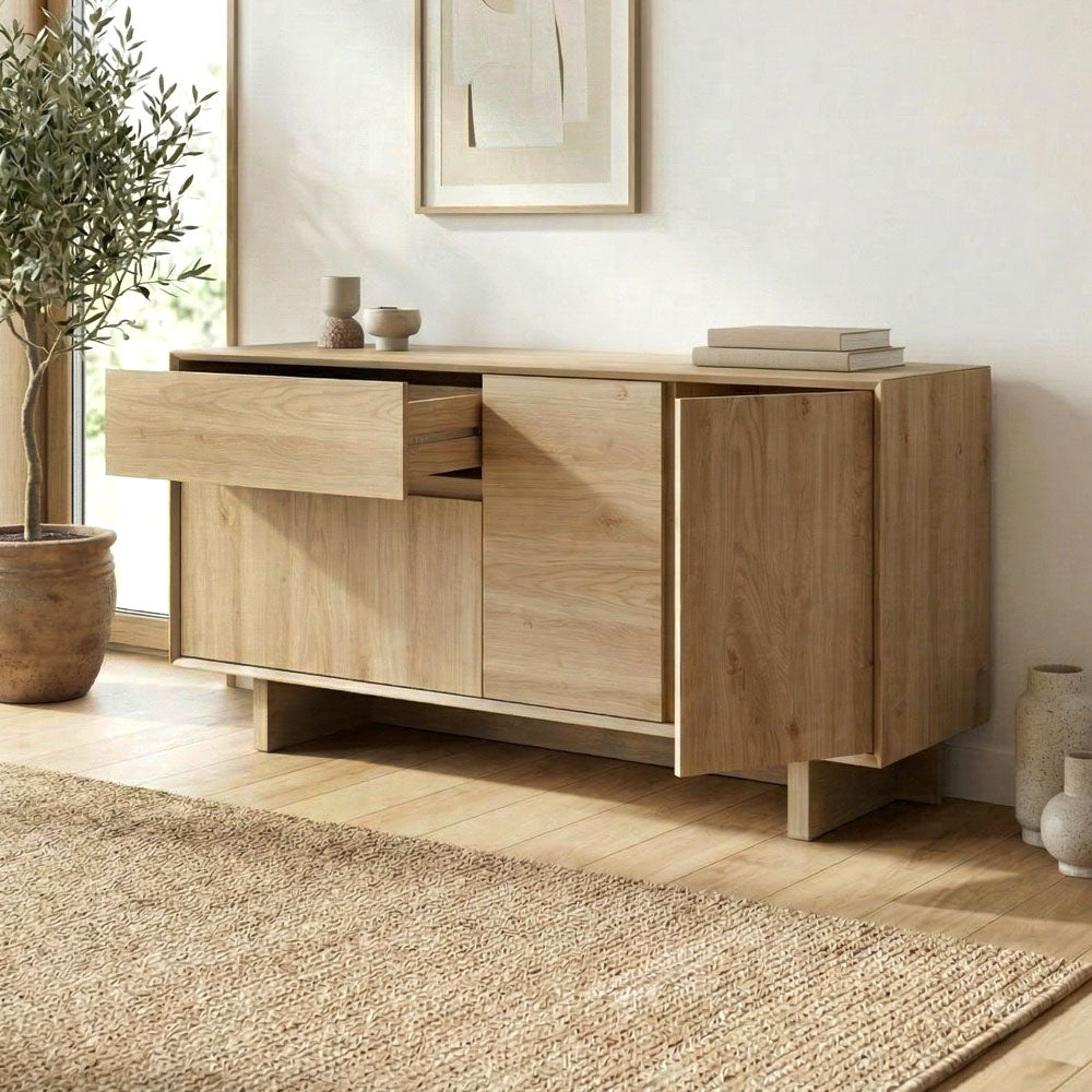 Μπουφές Capri  χρώμα sapphire oak 146x45x76,5εκ. - Pakobazaar