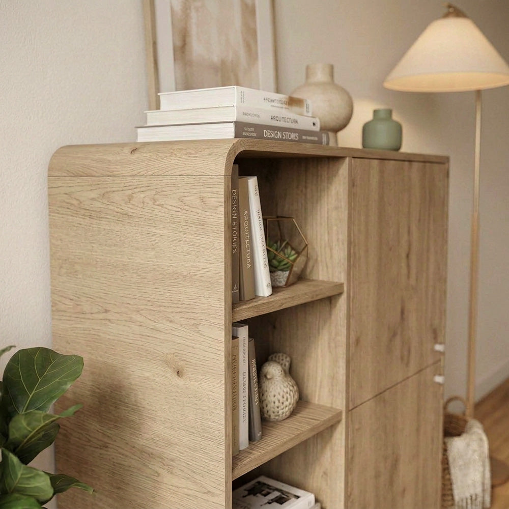 Μπουφές Colia  χρώμα sepet oak 85x44x120,4εκ.