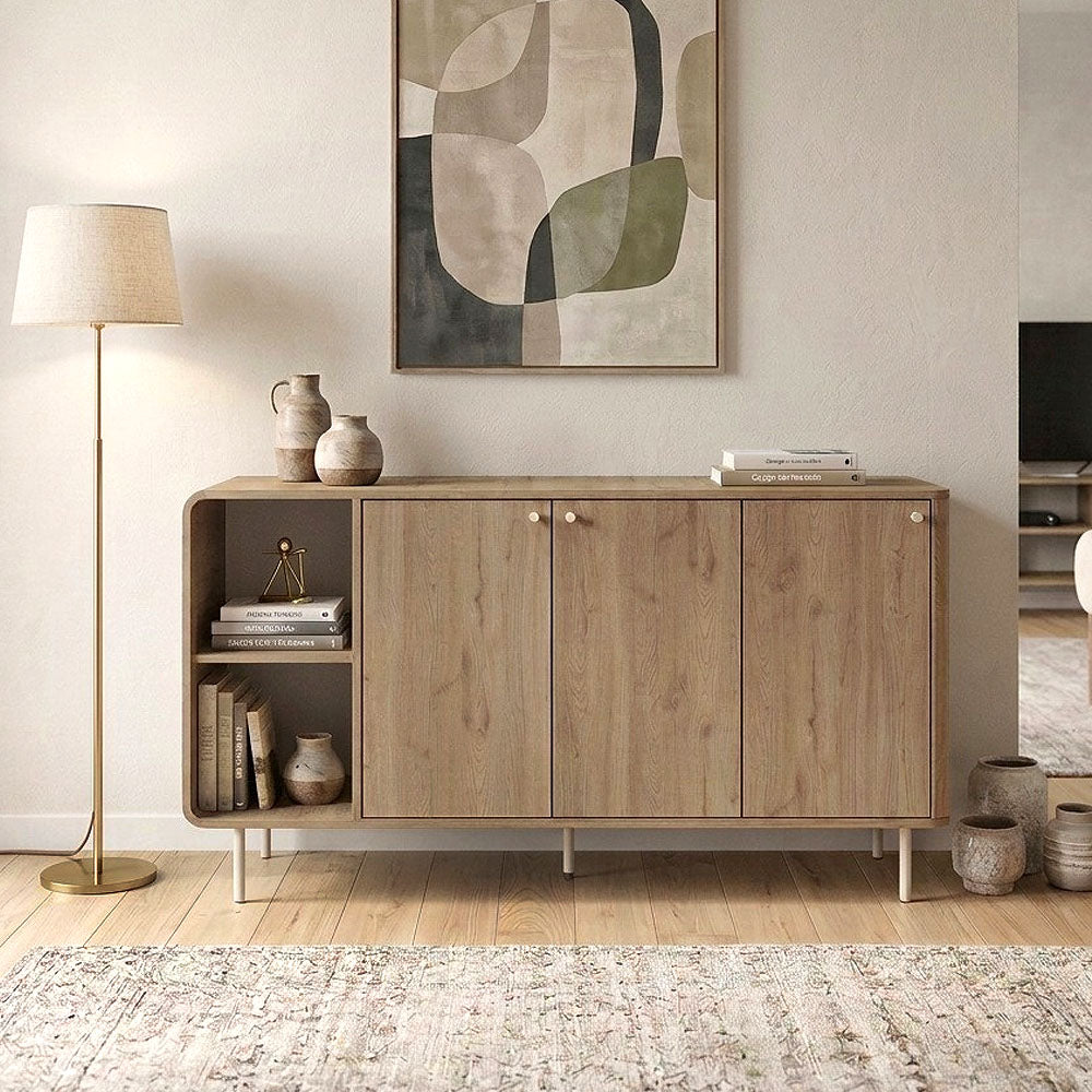 Μπουφές Colia  χρώμα sepet oak 150x44x80εκ.