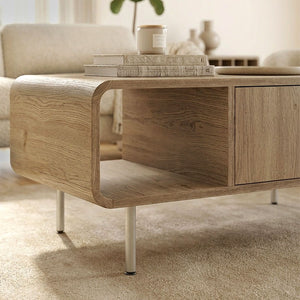 Τραπεζάκι σαλονιού Colia  χρώμα sepet oak 90x60x40,4εκ. - Pakobazaar