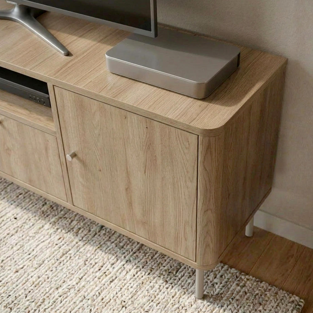 Έπιπλο τηλεόρασης Colia  χρώμα sepet oak 140,3x34x55,7εκ.
