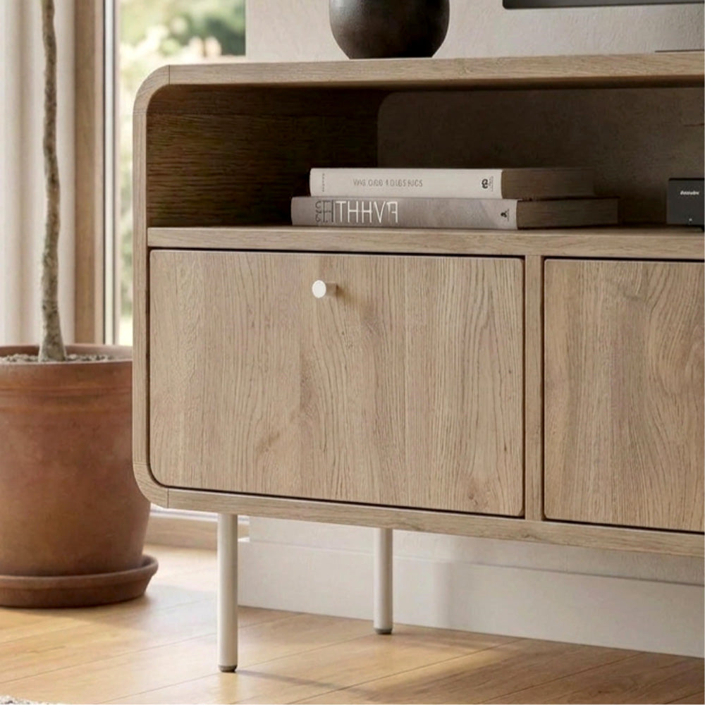 Έπιπλο τηλεόρασης Colia  χρώμα sepet oak 140,3x34x55,7εκ.