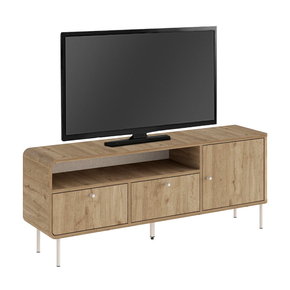 Έπιπλο τηλεόρασης Colia  χρώμα sepet oak 140,3x34x55,7εκ.