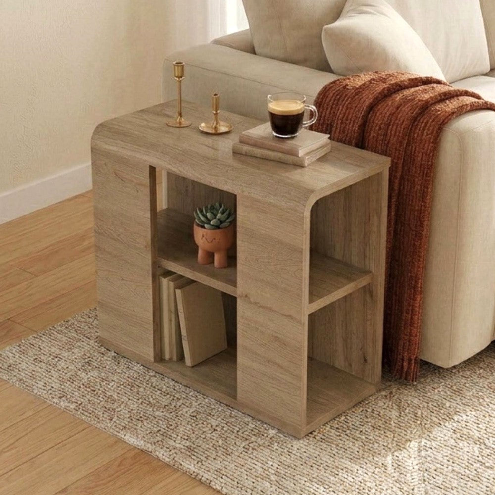 Τραπεζάκι βοηθητικό Colia  χρώμα sepet oak 58x25x50εκ.
