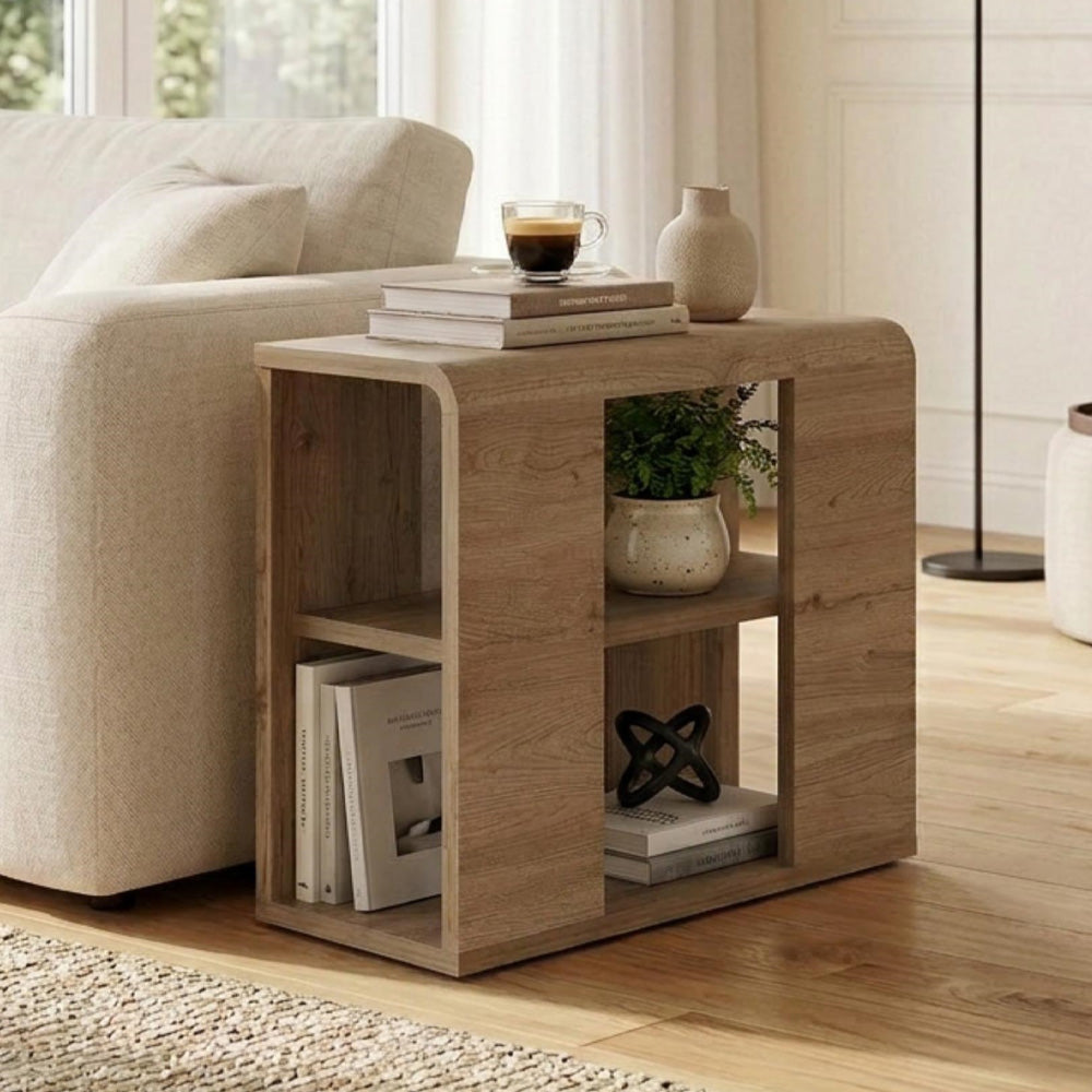 Τραπεζάκι βοηθητικό Colia  χρώμα sepet oak 58x25x50εκ.