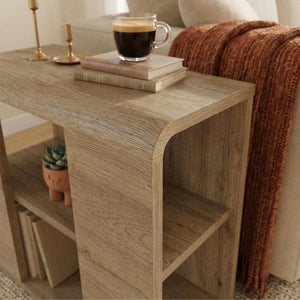 Τραπεζάκι βοηθητικό Colia  χρώμα sepet oak 58x25x50εκ. - Pakobazaar
