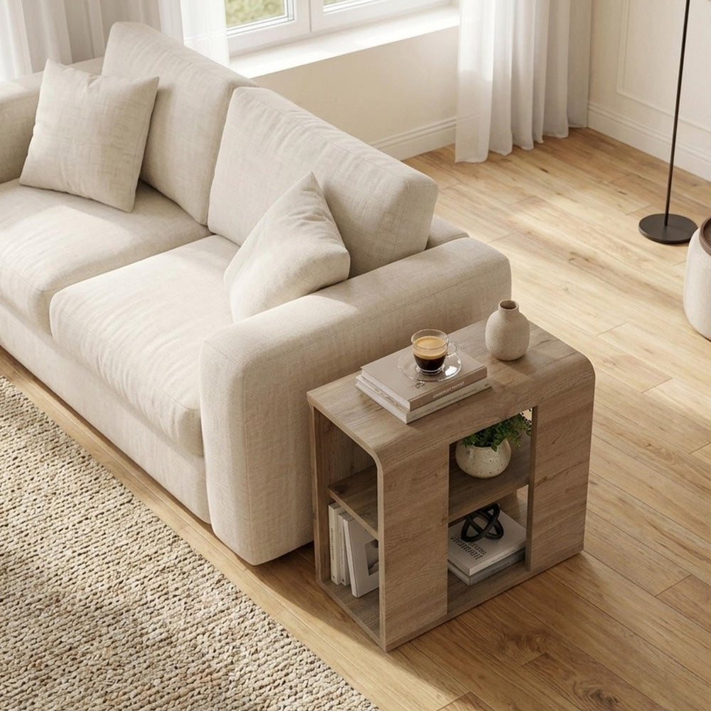 Τραπεζάκι βοηθητικό Colia  χρώμα sepet oak 58x25x50εκ.