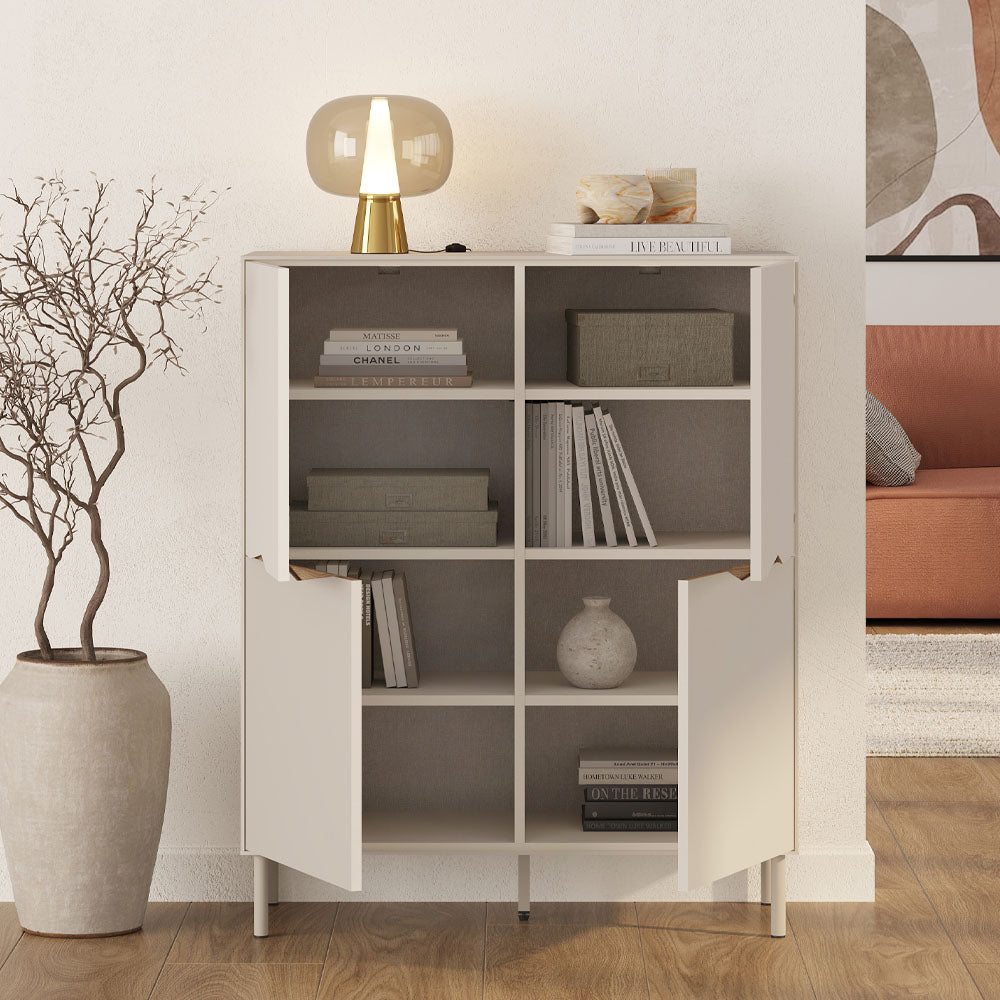 Μπουφές Marquise  χρώμα sandstone 98x40x120εκ.