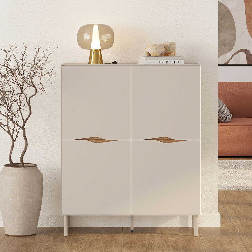 Μπουφές Marquise  χρώμα sandstone 98x40x120εκ.