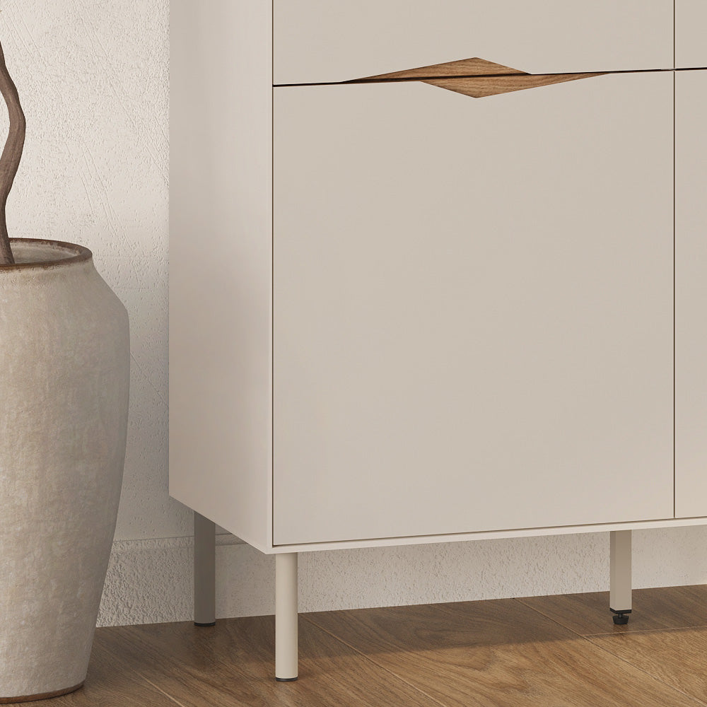 Μπουφές Marquise  χρώμα sandstone 98x40x120εκ.